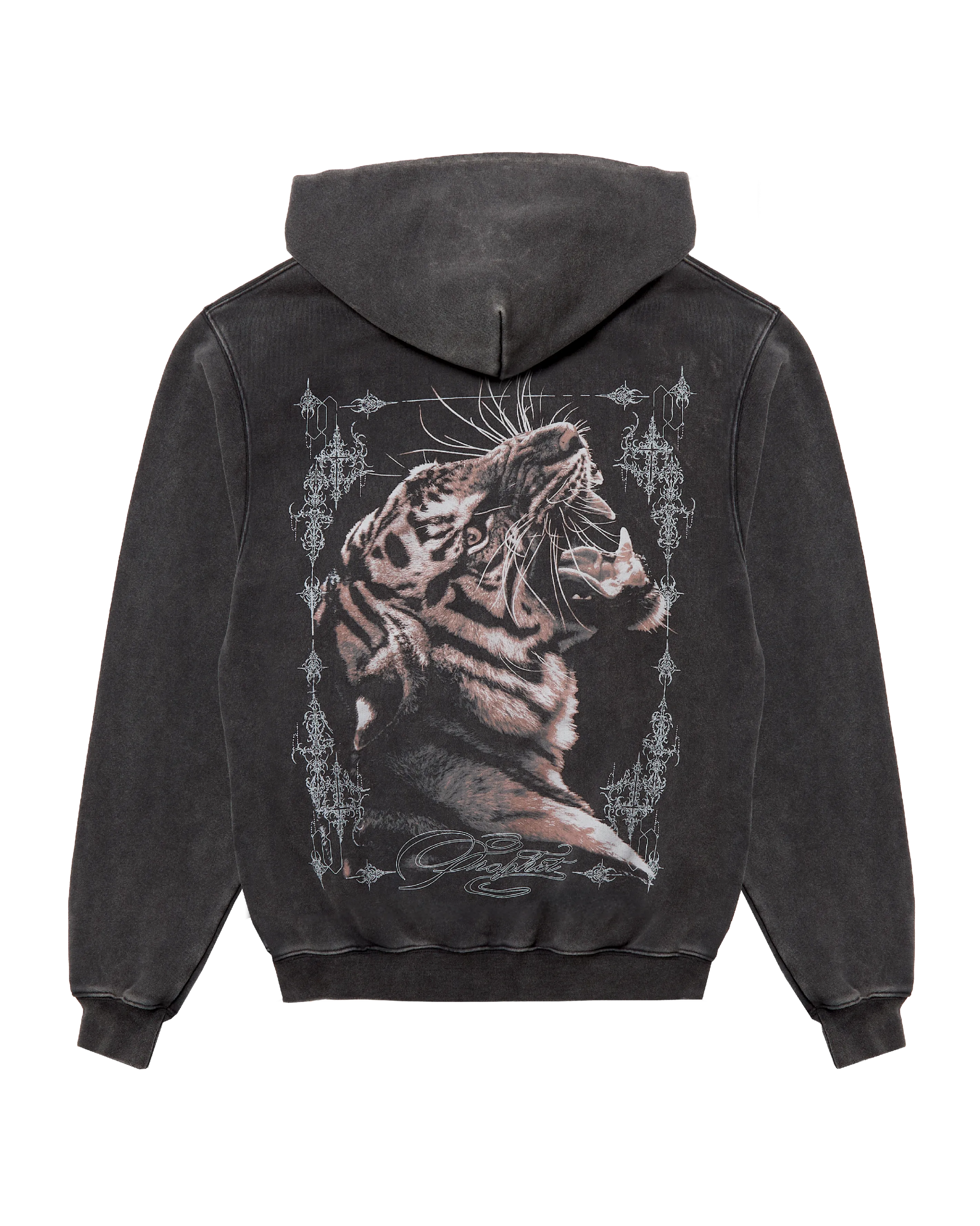 PROPHET ZIP HOODIE- ACID BLACK